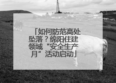 如何防范高处坠落？绵阳住建领域“安全生产月”活动启动