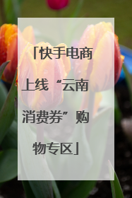 快手电商上线“云南消费券”购物专区