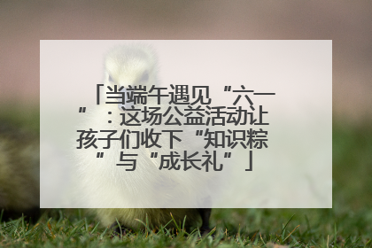 当端午遇见“六一”：这场公益活动让孩子们收下“知识粽”与“成长礼”