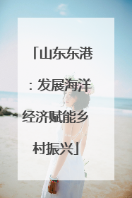 山东东港：发展海洋经济赋能乡村振兴