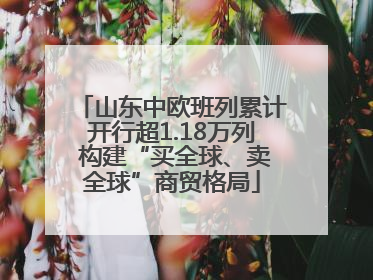 山东中欧班列累计开行超1.18万列 构建“买全球、卖全球”商贸格局