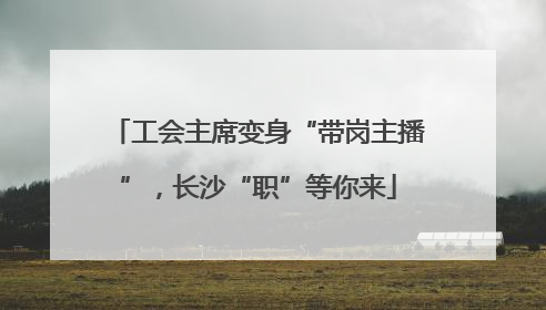 工会主席变身“带岗主播”，长沙“职”等你来