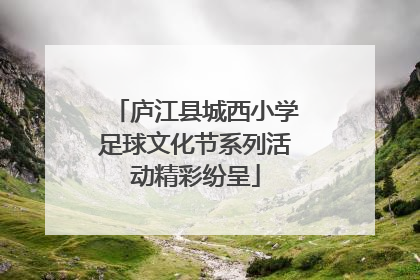 庐江县城西小学足球文化节系列活动精彩纷呈