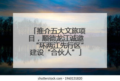 推介五大文旅项目，顺德龙江诚邀“环两江先行区”建设“合伙人”