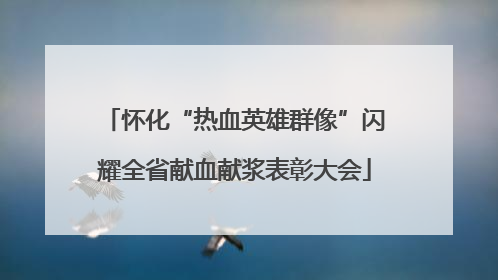 怀化“热血英雄群像”闪耀全省献血献浆表彰大会