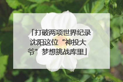 打破两项世界纪录 沈阳这位“神投大爷”梦想挑战库里