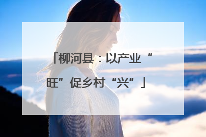 柳河县：以产业“旺”促乡村“兴”