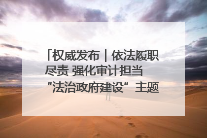 权威发布｜依法履职尽责 强化审计担当 “法治政府建设”主题系列新闻发布会市审计局专场召开