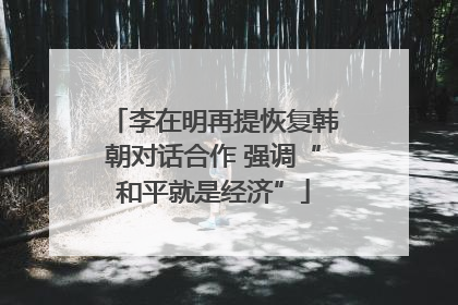 李在明再提恢复韩朝对话合作 强调“和平就是经济”