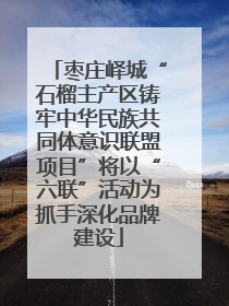 枣庄峄城“石榴主产区铸牢中华民族共同体意识联盟项目”将以“六联”活动为抓手深化品牌建设