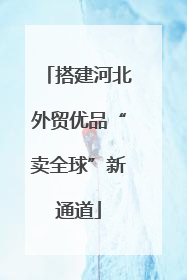 搭建河北外贸优品“卖全球”新通道