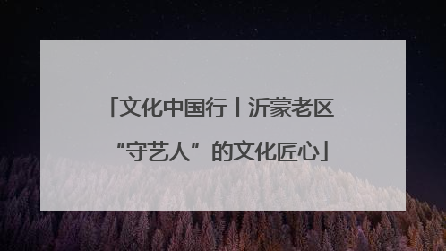 文化中国行丨沂蒙老区“守艺人”的文化匠心