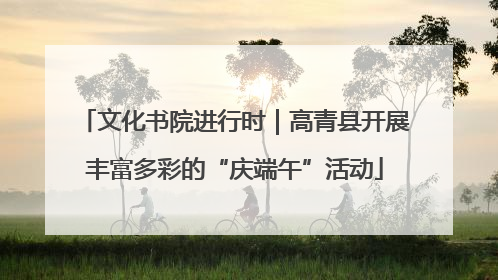 文化书院进行时｜高青县开展丰富多彩的“庆端午”活动