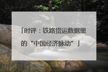 时评：铁路货运数据里的“中国经济脉动”