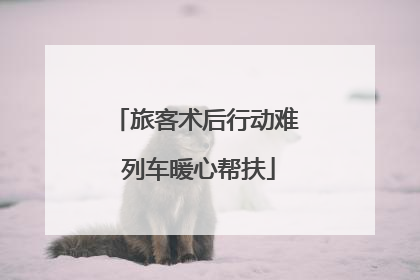 旅客术后行动难 列车暖心帮扶