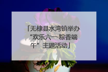 无棣县水湾镇举办“欢乐六一·粽香端午”主题活动
