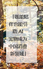 既能陪伴也能引路 AI宠物成为中国消费新领域