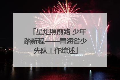 星炬照前路 少年踏新程——青海省少先队工作综述