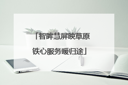 智眸慧屏映草原 铁心服务暖归途