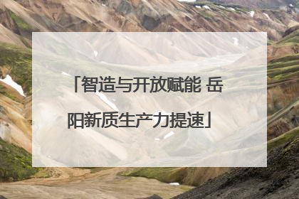 智造与开放赋能 岳阳新质生产力提速