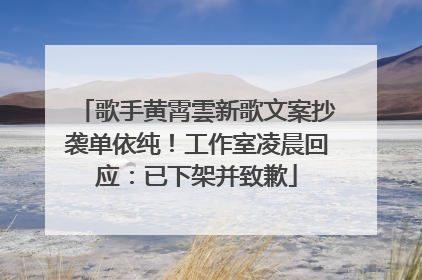 歌手黄霄雲新歌文案抄袭单依纯！工作室凌晨回应：已下架并致歉