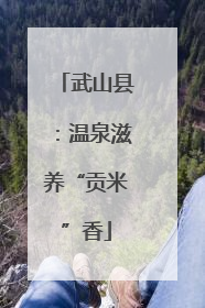 武山县：温泉滋养“贡米”香