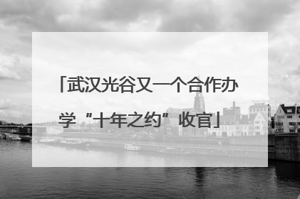 武汉光谷又一个合作办学“十年之约”收官