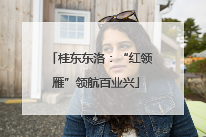 桂东东洛:“红领雁”领航百业兴