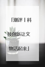 潮评丨科技创新让文物活起来