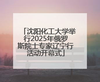 沈阳化工大学举行2025年俄罗斯院士专家辽宁行活动开幕式