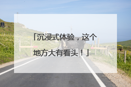 沉浸式体验，这个地方大有看头！