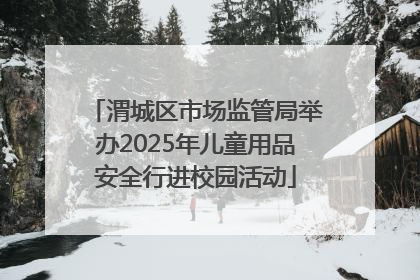 渭城区市场监管局举办2025年儿童用品安全行进校园活动