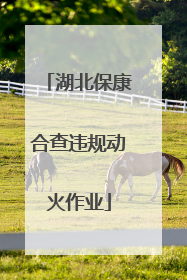 湖北保康合查违规动火作业