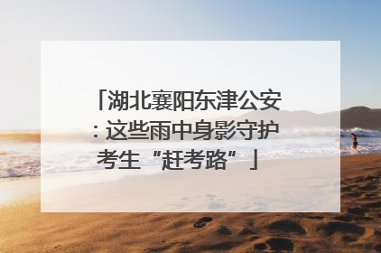 湖北襄阳东津公安：这些雨中身影守护考生“赶考路”