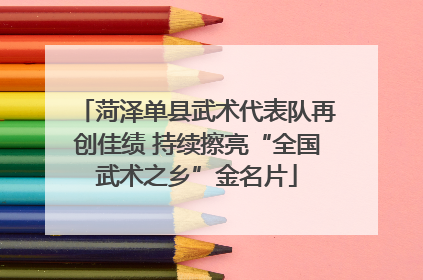菏泽单县武术代表队再创佳绩 持续擦亮“全国武术之乡”金名片
