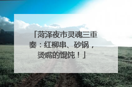 菏泽夜市灵魂三重奏：红柳串、砂锅，烫嘴的馄饨！
