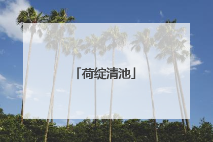荷绽清池
