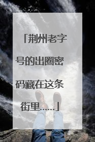 荆州老字号的出圈密码藏在这条街里……