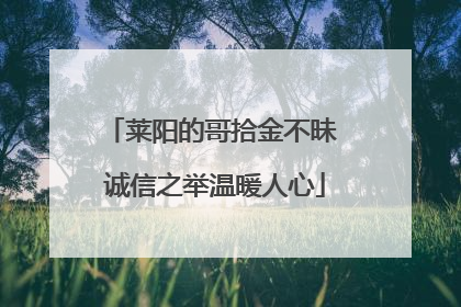 莱阳的哥拾金不昧 诚信之举温暖人心