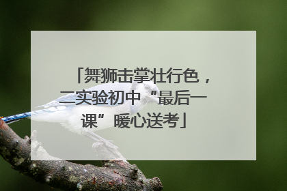 舞狮击掌壮行色，二实验初中“最后一课”暖心送考