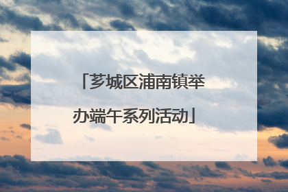 芗城区浦南镇举办端午系列活动