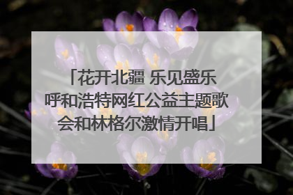 花开北疆 乐见盛乐 呼和浩特网红公益主题歌会和林格尔激情开唱