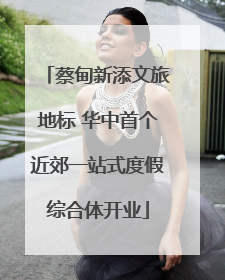 蔡甸新添文旅地标 华中首个近郊一站式度假综合体开业