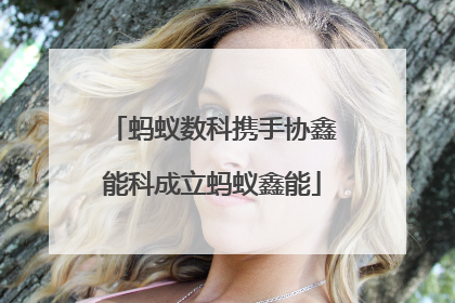 蚂蚁数科携手协鑫能科成立蚂蚁鑫能