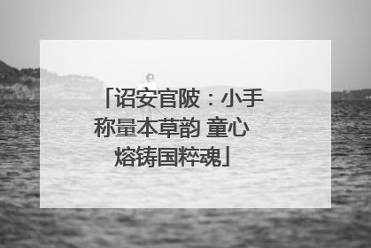 诏安官陂：小手称量本草韵 童心熔铸国粹魂