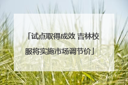 试点取得成效 吉林校服将实施市场调节价