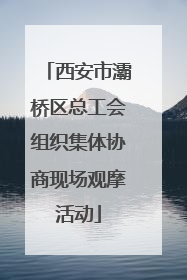 西安市灞桥区总工会组织集体协商现场观摩活动