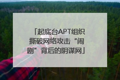 起底台APT组织 撕破网络攻击“闹剧”背后的阴谋网