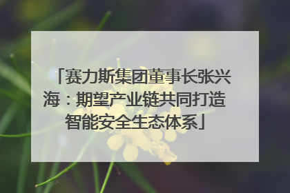 赛力斯集团董事长张兴海：期望产业链共同打造智能安全生态体系