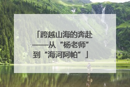 跨越山海的奔赴——从“杨老师”到“海河阿帕”